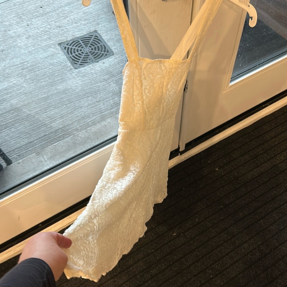 Abercrombie size S girls white lace dress